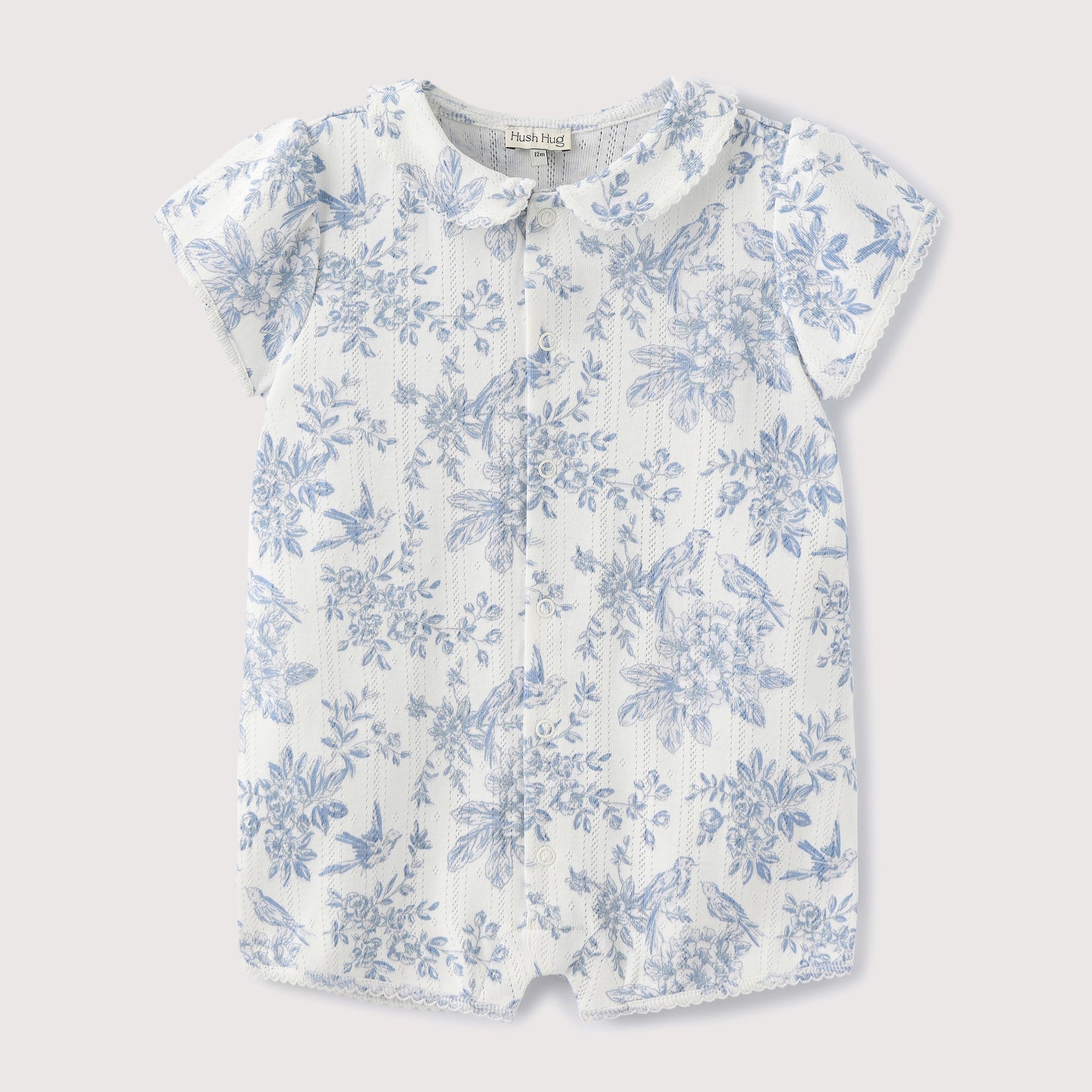 FLOWER PRINT SHORT SLEEVE JUMPSUIT