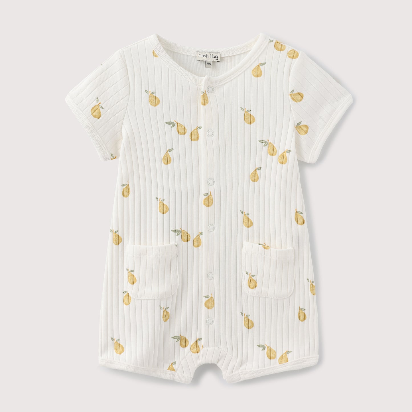 PEAR PRINT SHORT SLEEVE JUMPSUIT