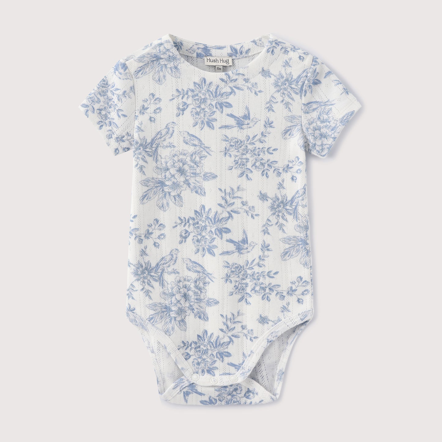 FLOWER PRINT SHORT SLEEVE BODYSUIT