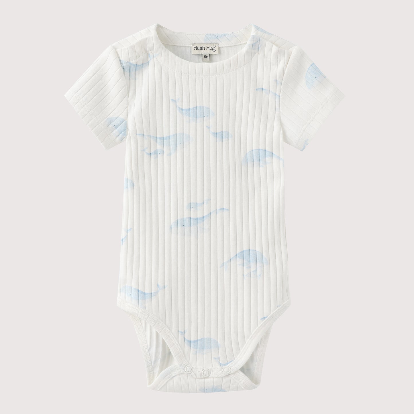 WHALE PRINT SHORT SLEEVE BODYSUIT