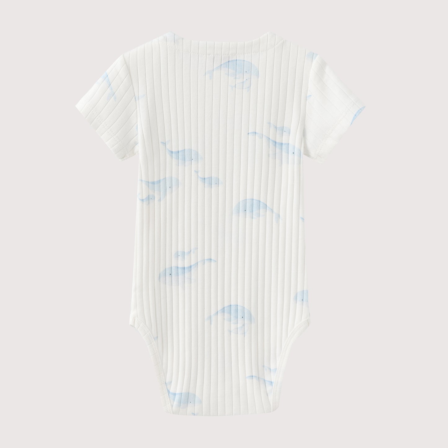 WHALE PRINT SHORT SLEEVE BODYSUIT