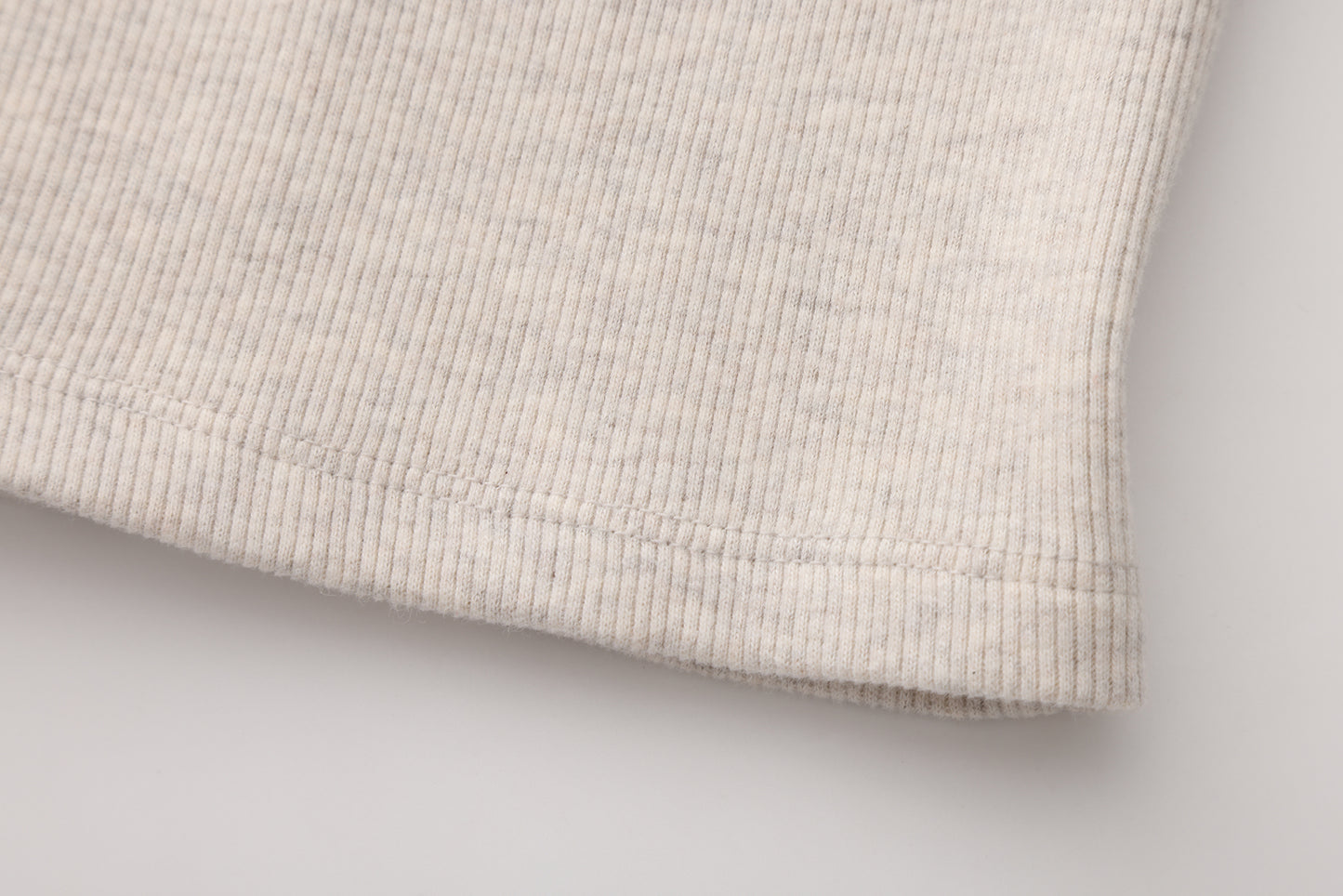 RIBBED LONG SLEEVE SHIRT