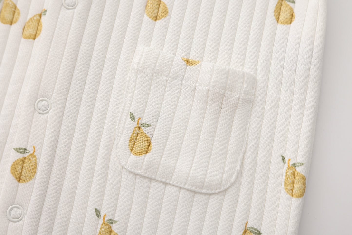 PEAR PRINT SHORT SLEEVE JUMPSUIT