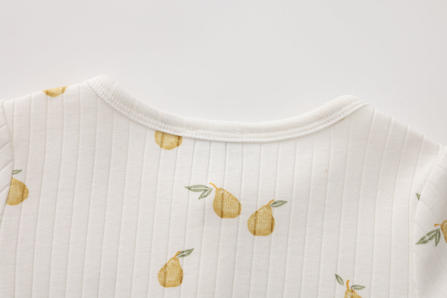 PEAR PRINT SHORT SLEEVE JUMPSUIT