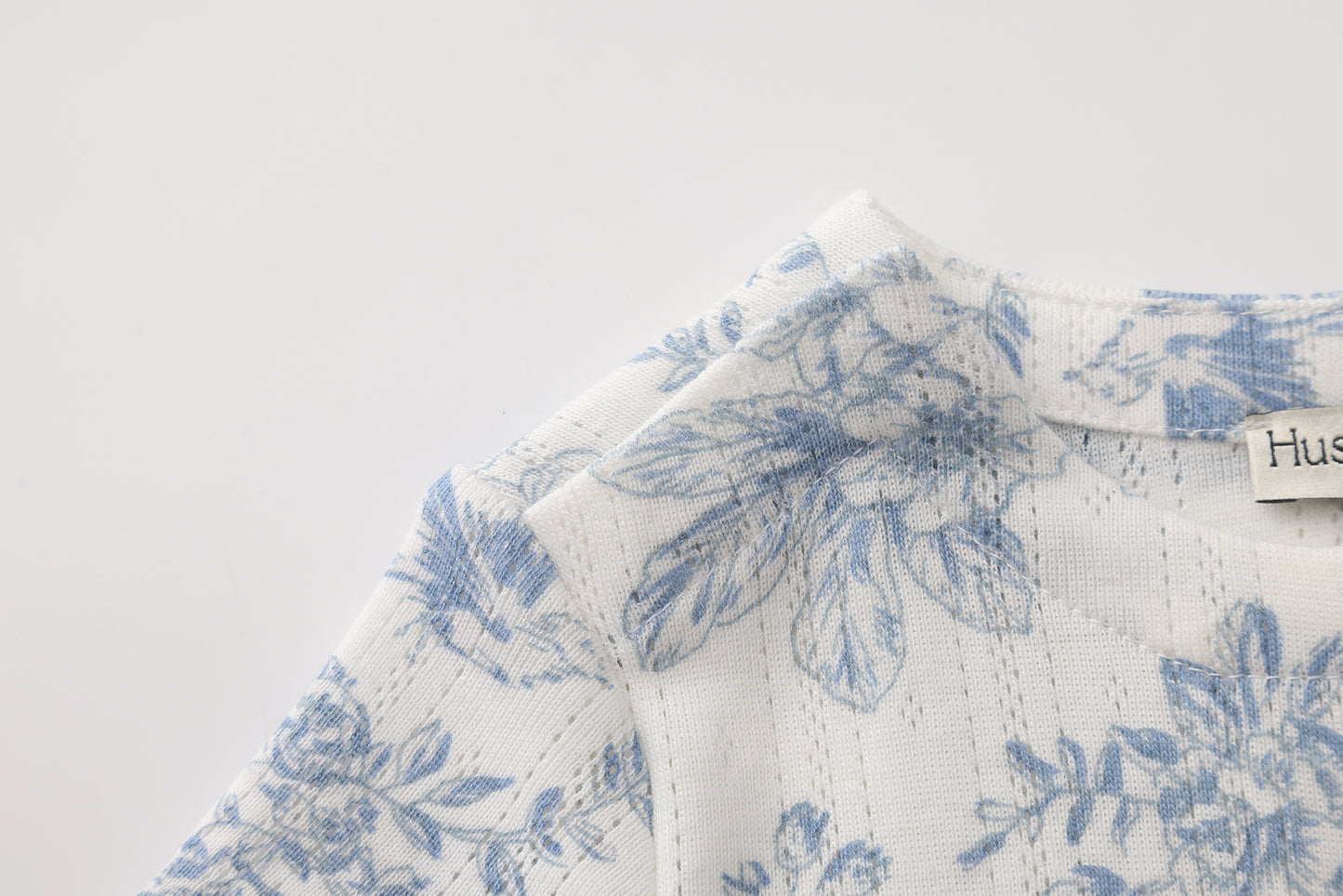 FLOWER PRINT SHORT SLEEVE BODYSUIT