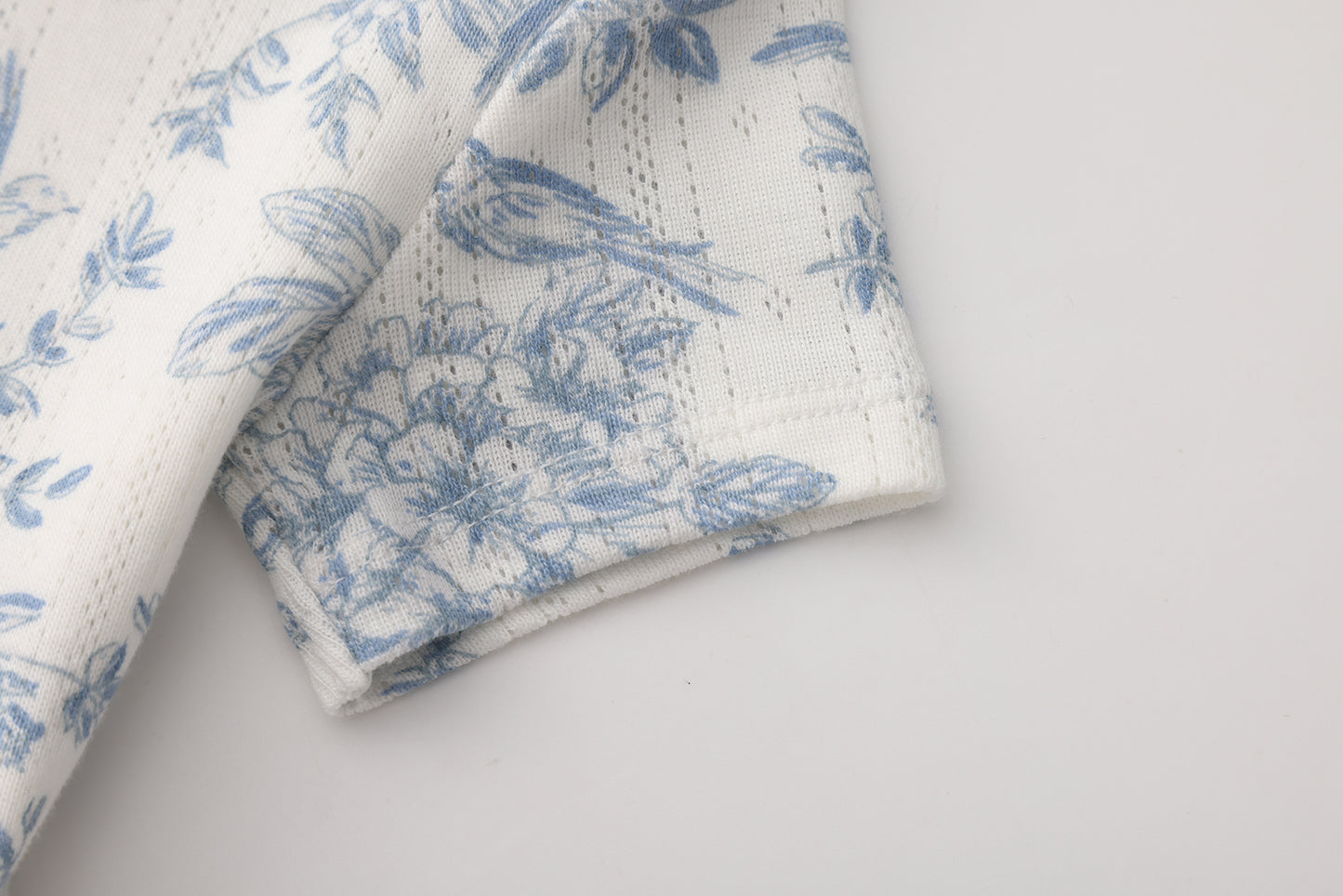 FLOWER PRINT SHORT SLEEVE BODYSUIT