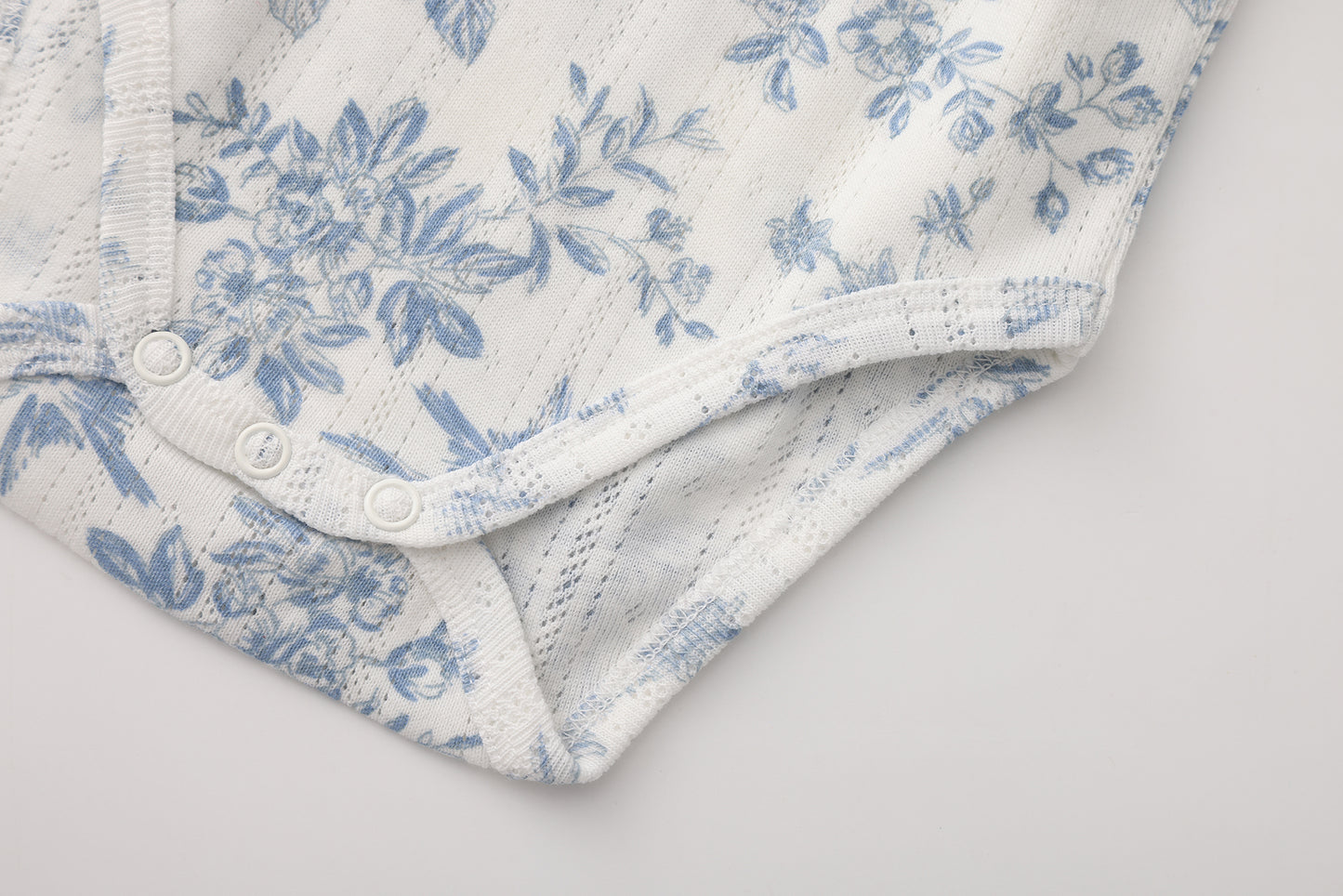 FLOWER PRINT SHORT SLEEVE BODYSUIT