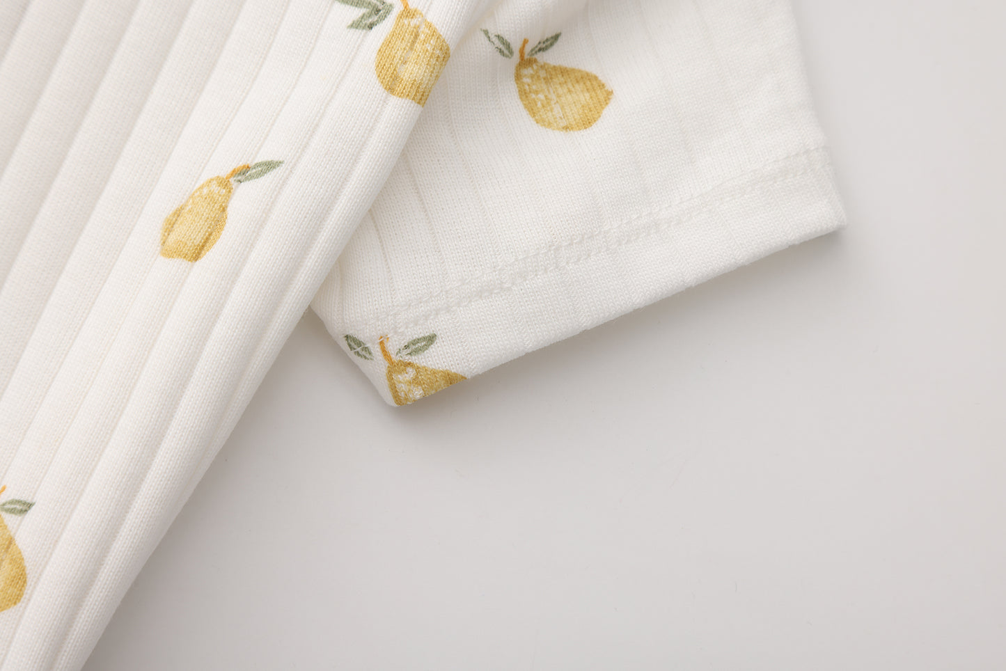 PEAR PRINT SHORT SLEEVE BODYSUIT