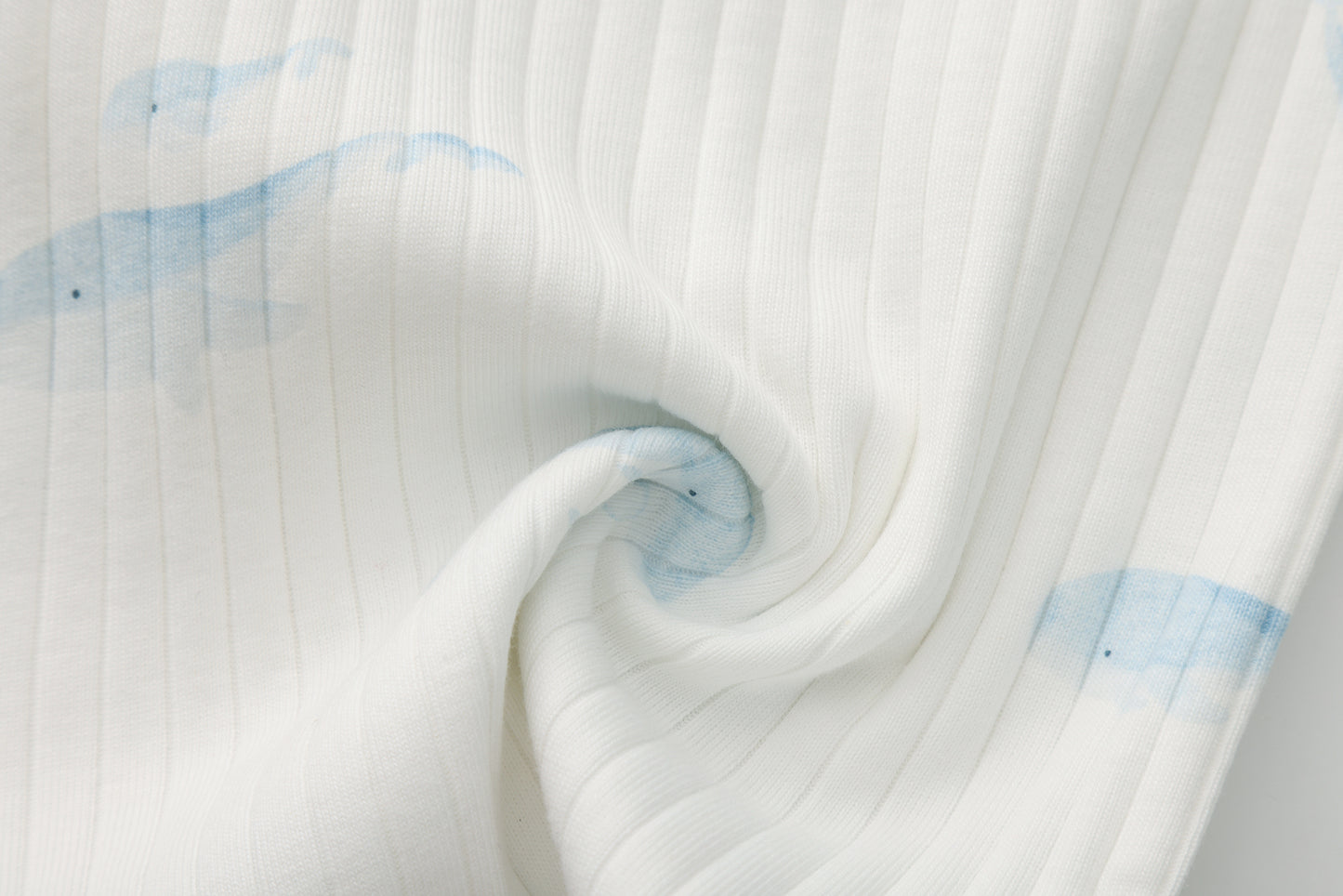 WHALE PRINT LONG SLEEVE BODYSUIT