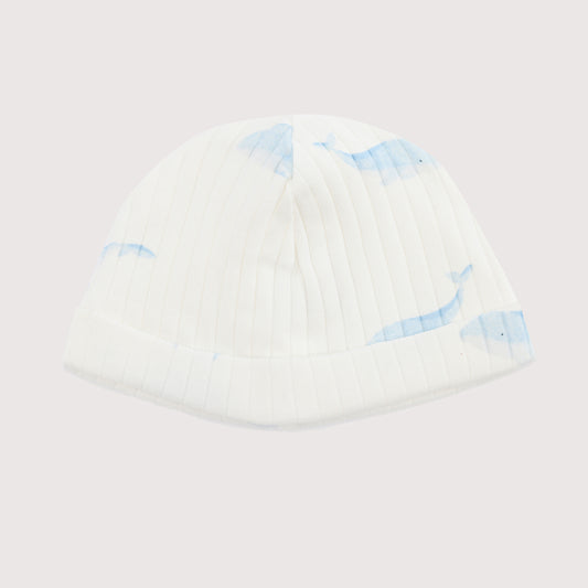 WHALE PRINT BONNET