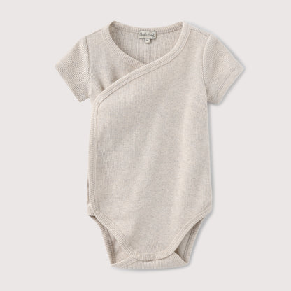 RIBBED SHORT SLEEVE BODYSUIT