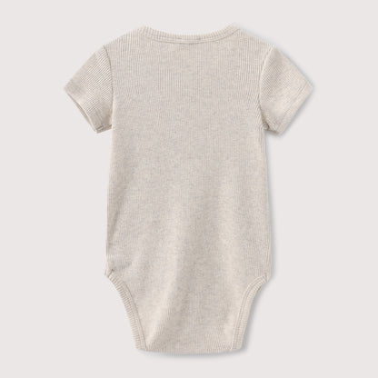 RIBBED SHORT SLEEVE BODYSUIT