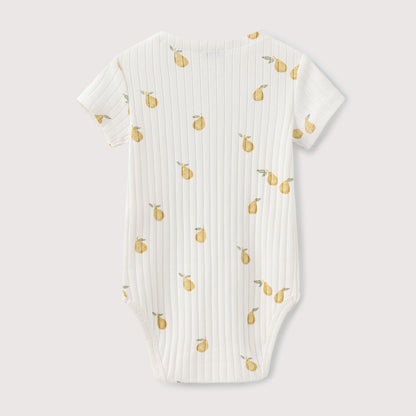 PEAR PRINT SHORT SLEEVE BODYSUIT
