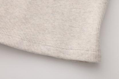RIBBED LONG SLEEVE SHIRT