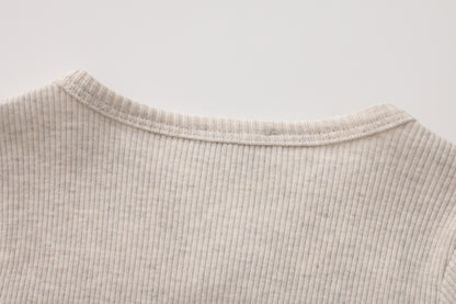 RIBBED LONG SLEEVE SHIRT