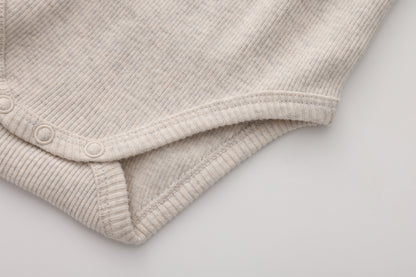 RIBBED SHORT SLEEVE BODYSUIT