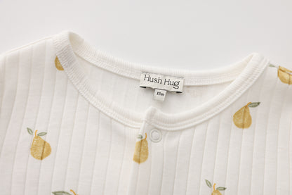 PEAR PRINT SHORT SLEEVE JUMPSUIT