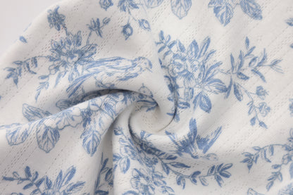 FLOWER PRINT SHORT SLEEVE BODYSUIT