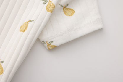 PEAR PRINT SHORT SLEEVE BODYSUIT