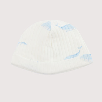WHALE PRINT BONNET